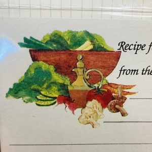 NEW 6 x 5 Salad Recipe Cards CONIMAR Pack 20 Double Fold Lined Vintage USA Made